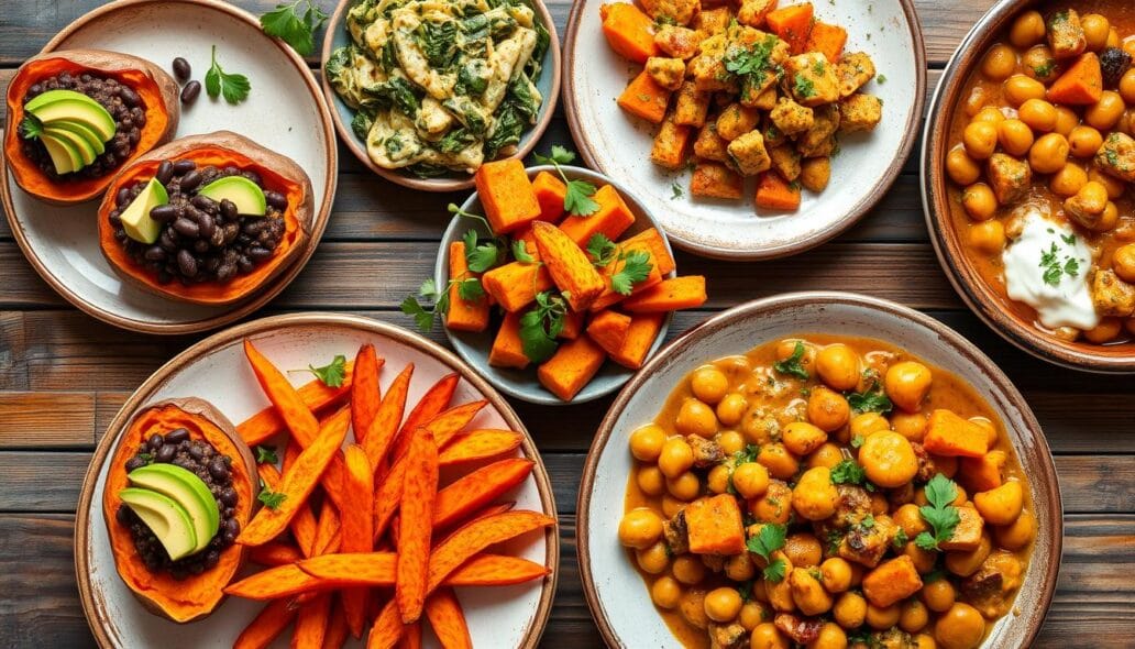 Savory sweet potato dishes